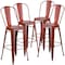 Flash Furniture Distressed Red Metal Stool, PK4 4-ET-3534-30-RD-GG - alternate 8