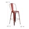 Flash Furniture Distressed Red Metal Stool, PK4 4-ET-3534-30-RD-GG - alternate 10