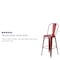 Flash Furniture Distressed Red Metal Stool, PK4 4-ET-3534-30-RD-GG - alternate 4
