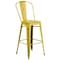 Flash Furniture Distressed Yellow Metal Stool, PK4 4-ET-3534-30-YL-GG - alternate 9