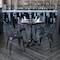 Flash Furniture Distressed Black Metal Indoor-Outdoor Stackable Chair, PK4 4-ET-3534-BK-GG - alternate 1