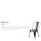 Flash Furniture Distressed Black Metal Indoor-Outdoor Stackable Chair, PK4 4-ET-3534-BK-GG - alternate 3