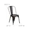 Flash Furniture Distressed Copper Metal Indoor-Outdoor Stackable Chair, PK4 4-ET-3534-COP-GG - alternate 8