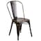 Flash Furniture Distressed Copper Metal Indoor-Outdoor Stackable Chair, PK4 4-ET-3534-COP-GG - alternate 9