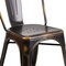Flash Furniture Distressed Copper Metal Indoor-Outdoor Stackable Chair, PK4 4-ET-3534-COP-GG - alternate 7