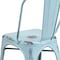 Flash Furniture Distressed Green-Blue Metal Indoor-Outdoor Stackable Chair, PK4 4-ET-3534-DB-GG - alternate 8