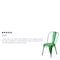 Flash Furniture Distressed Green Metal Indoor-Outdoor Stackable Chair, PK4 4-ET-3534-GN-GG - alternate 3