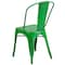 Flash Furniture Distressed Green Metal Indoor-Outdoor Stackable Chair, PK4 4-ET-3534-GN-GG - alternate 8