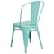 Flash Furniture Mint Green Metal Indoor-Outdoor Stackable Chair, PK4 4-ET-3534-MINT-GG - alternate 9