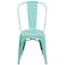 Flash Furniture Mint Green Metal Indoor-Outdoor Stackable Chair, PK4 4-ET-3534-MINT-GG - alternate 7