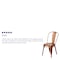 Flash Furniture Copper Metal Indoor-Outdoor Stackable Chair, PK4 4-ET-3534-POC-GG - alternate 5