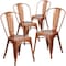 Flash Furniture Copper Metal Indoor-Outdoor Stackable Chair, PK4 4-ET-3534-POC-GG - alternate 3