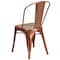 Flash Furniture Copper Metal Indoor-Outdoor Stackable Chair, PK4 4-ET-3534-POC-GG - alternate 7