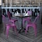 Flash Furniture Purple Metal Indoor-Outdoor Stackable Chair, PK4 4-ET-3534-PUR-GG - alternate 1