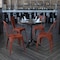 Flash Furniture Distressed Kelly Red Metal Indoor-Outdoor Stackable Chair, PK4 4-ET-3534-RD-GG - alternate 1