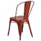 Flash Furniture Distressed Kelly Red Metal Indoor-Outdoor Stackable Chair, PK4 4-ET-3534-RD-GG - alternate 8