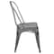 Flash Furniture Distressed Silver Gray Metal Indoor, PK4 4-ET-3534-SIL-GG - alternate 3
