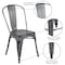 Flash Furniture Distressed Silver Gray Metal Indoor, PK4 4-ET-3534-SIL-GG - alternate 5