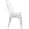 Flash Furniture Distressed White Metal Indoor-Outdoor Stackable Chair, PK4 4-ET-3534-WH-GG - alternate 10