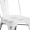 Flash Furniture Distressed White Metal Indoor-Outdoor Stackable Chair, PK4 4-ET-3534-WH-GG - alternate 9