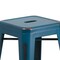 Flash Furniture 4PK 24"H Backless Blue Metal Counter Height Stool 4-ET-BT3503-24-AB-GG - alternate 3