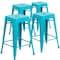 Flash Furniture 24"H Backless Teal-Blue Counter Height Stool, PK4 4-ET-BT3503-24-CB-GG - alternate 8