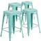 Flash Furniture 4PK 24"H Backless Mint Green Counter Height Stool 4-ET-BT3503-24-MINT-GG - alternate 8