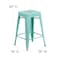 Flash Furniture 4PK 24"H Backless Mint Green Counter Height Stool 4-ET-BT3503-24-MINT-GG - alternate 3