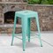 Flash Furniture 4PK 24"H Backless Mint Green Counter Height Stool 4-ET-BT3503-24-MINT-GG - alternate 1