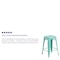 Flash Furniture 4PK 24"H Backless Mint Green Counter Height Stool 4-ET-BT3503-24-MINT-GG - alternate 9