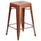 Flash Furniture 4PK 24" High Backless Copper Counter Height Stool 4-ET-BT3503-24-POC-GG - alternate 4