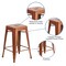 Flash Furniture 4PK 24" High Backless Copper Counter Height Stool 4-ET-BT3503-24-POC-GG - alternate 10