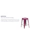Flash Furniture 4PK 24" High Backless Purple Counter Height Stool 4-ET-BT3503-24-PUR-GG - alternate 4