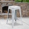 Flash Furniture 24" High Backless White Counter Height Stool, PK4 4-ET-BT3503-24-WH-GG - alternate 1