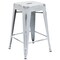 Flash Furniture 24" High Backless White Counter Height Stool, PK4 4-ET-BT3503-24-WH-GG - alternate 8