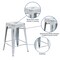 Flash Furniture 24" High Backless White Counter Height Stool, PK4 4-ET-BT3503-24-WH-GG - alternate 4