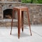 Flash Furniture 4 " High Backless Copper Metal Barstool, PK4 4-ET-BT3503-30-POC-GG - alternate 1