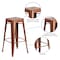 Flash Furniture 4 " High Backless Copper Metal Barstool, PK4 4-ET-BT3503-30-POC-GG - alternate 6