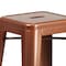 Flash Furniture 4 " High Backless Copper Metal Barstool, PK4 4-ET-BT3503-30-POC-GG - alternate 10
