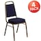 Flash Furniture Navy Fabric Banquet Chair, PK4 4-FD-BHF-1-ALLGOLD-0849-NVY-GG - alternate 4