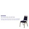 Flash Furniture Navy Fabric Banquet Chair, PK4 4-FD-BHF-1-ALLGOLD-0849-NVY-GG - alternate 5