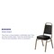 Flash Furniture Black Vinyl Banquet Chair, PK4 4-FD-BHF-1-ALLGOLD-BK-GG - alternate 7