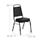 Flash Furniture Black Vinyl Banquet Chair, PK4 4-FD-BHF-1-GG - alternate 16