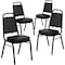 Flash Furniture Black Vinyl Banquet Chair, PK4 4-FD-BHF-1-GG - alternate 8