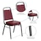 Flash Furniture Burgundy Vinyl Banquet Chair, PK4 4-FD-BHF-1-SILVERVEIN-BY-GG - alternate 3
