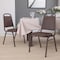 Flash Furniture Brown Vinyl Banquet Chair, PK4 4-FD-BHF-2-BN-GG - alternate 1
