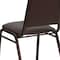 Flash Furniture Brown Vinyl Banquet Chair, PK4 4-FD-BHF-2-BN-GG - alternate 6