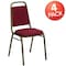 Flash Furniture Burgundy Fabric Banquet Chair, PK4 4-FD-BHF-2-BY-GG - alternate 3