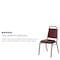 Flash Furniture Burgundy Vinyl Banquet Chair, PK4 4-FD-BHF-2-BY-VYL-GG - alternate 3