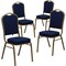 Flash Furniture Navy Blue Fabric Banquet Chair, PK4 4-FD-C01-ALLGOLD-2056-GG - alternate 1